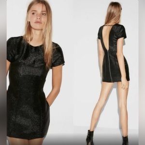 Express Black and Silver Shimmer Dress
